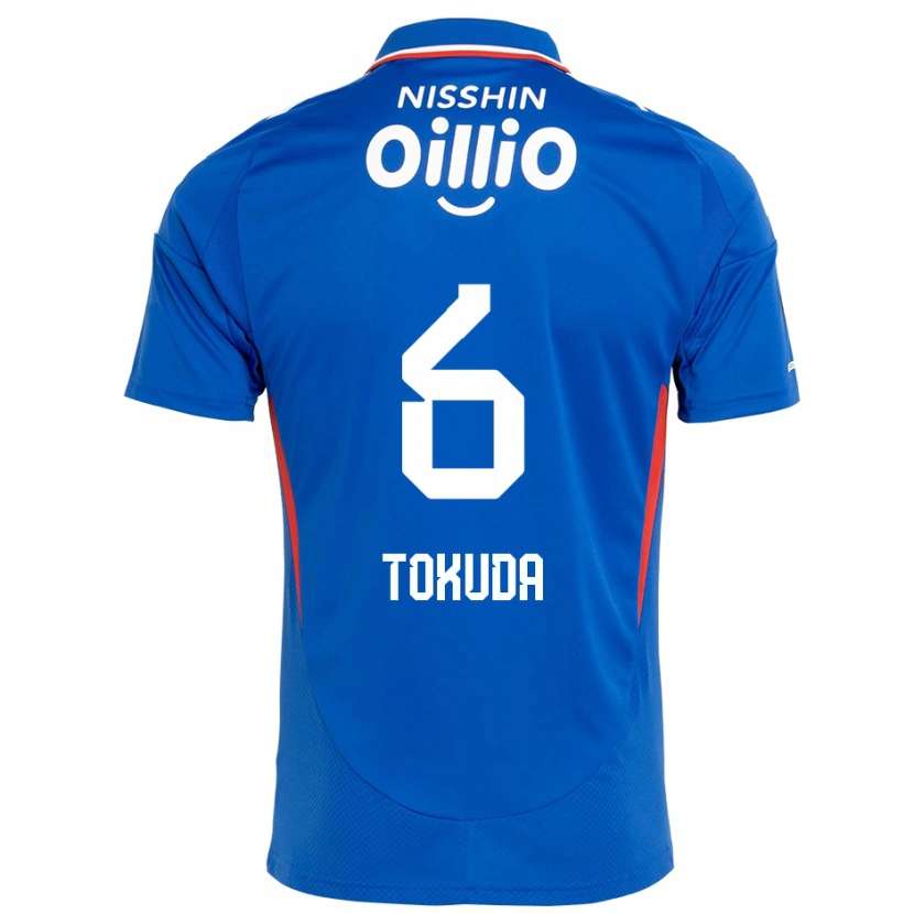 Danxen Femme Maillot Yuma Tokuda #6 Bleu Royal Blanc Tenues Domicile 2025/26 T-Shirt