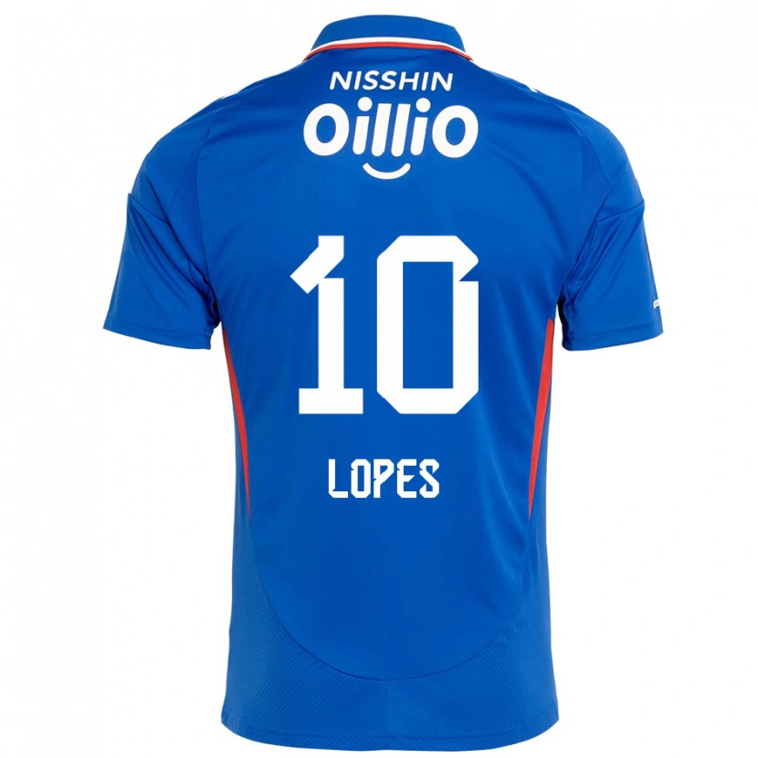 Danxen Femme Maillot Anderson Lopes #10 Bleu Royal Blanc Tenues Domicile 2025/26 T-Shirt