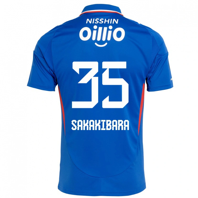 Danxen Femme Maillot Keigo Sakakibara #35 Blanc Bleu Royal Tenues Domicile 2025/26 T-Shirt