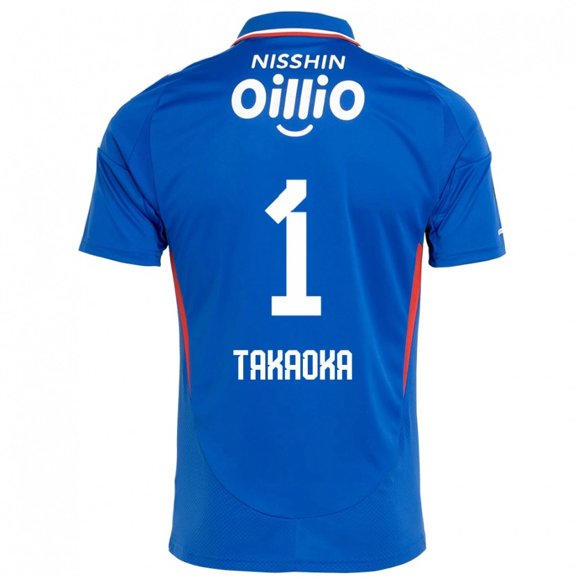 Danxen Femme Maillot Yohei Takaoka #1 Bleu Royal Blanc Tenues Domicile 2025/26 T-Shirt