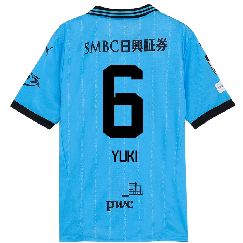 Danxen Femme Maillot Yuki Yamamoto #6 Blanc Bleu Ciel Tenues Domicile 2025/26 T-Shirt