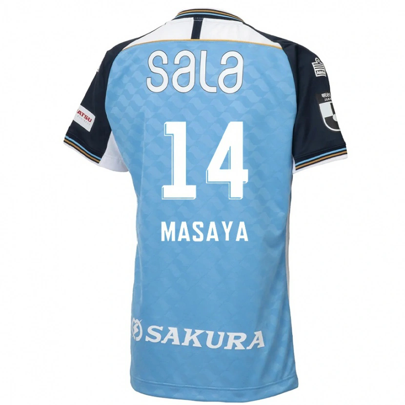 Danxen Femme Maillot Masaya Matsumoto #14 Bleu Ciel Noir Tenues Domicile 2025/26 T-Shirt
