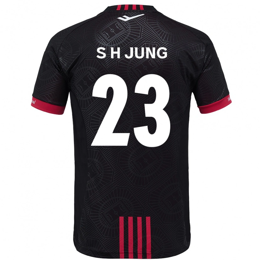 Danxen Femme Maillot Hyeon-Soo Jung #23 Blanc Noir Tenues Domicile 2025/26 T-Shirt