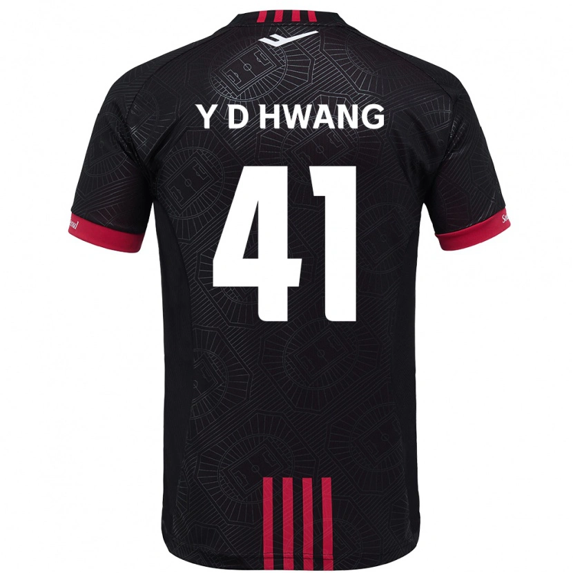 Danxen Femme Maillot Do-Yoon Hwang #41 Noir Rouge Tenues Domicile 2025/26 T-Shirt