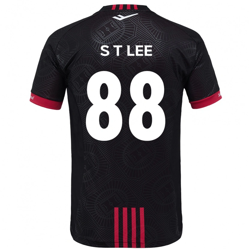 Danxen Femme Maillot Tae-Seok Lee #88 Noir Rouge Tenues Domicile 2025/26 T-Shirt
