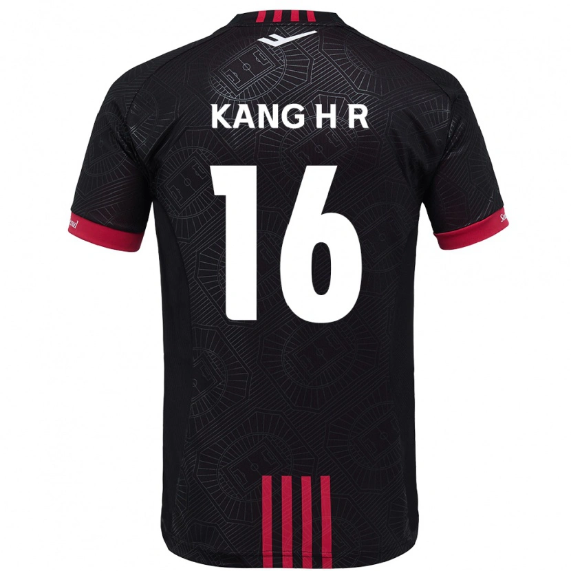 Danxen Femme Maillot Kang Hye-Rim #16 Noir Rouge Tenues Domicile 2025/26 T-Shirt