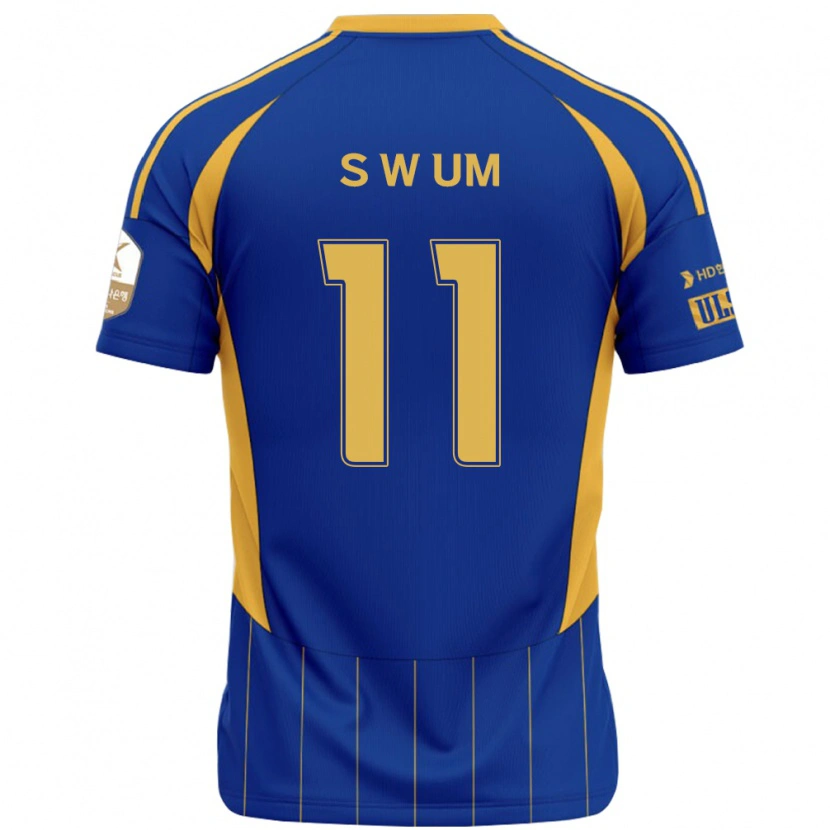 Danxen Femme Maillot Won-Sang Um #11 Bleu Royal Jaune Tenues Domicile 2025/26 T-Shirt