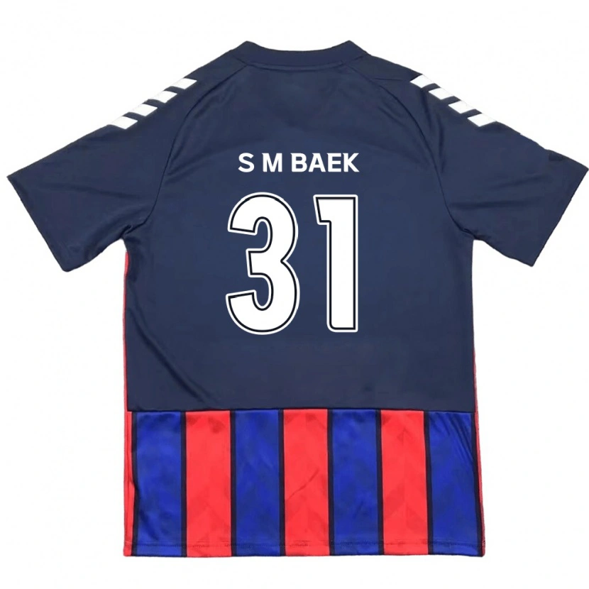 Danxen Femme Maillot Seung-Min Baek #31 Bleu Royal Rouge Tenues Domicile 2025/26 T-Shirt
