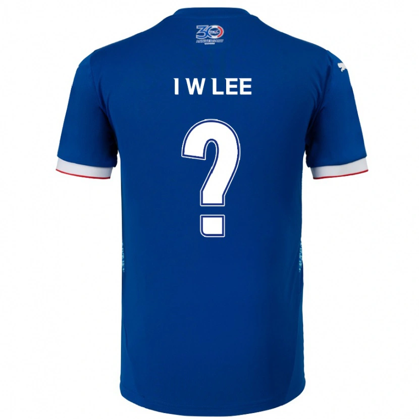 Danxen Femme Maillot In-Woo Lee #0 Bleu Royal Blanc Tenues Domicile 2025/26 T-Shirt