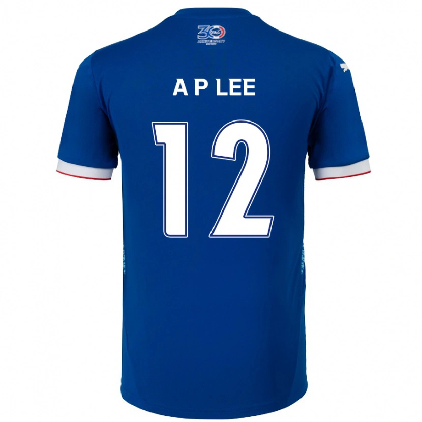 Danxen Femme Maillot Pyeong-An Lee #12 Bleu Royal Blanc Tenues Domicile 2025/26 T-Shirt