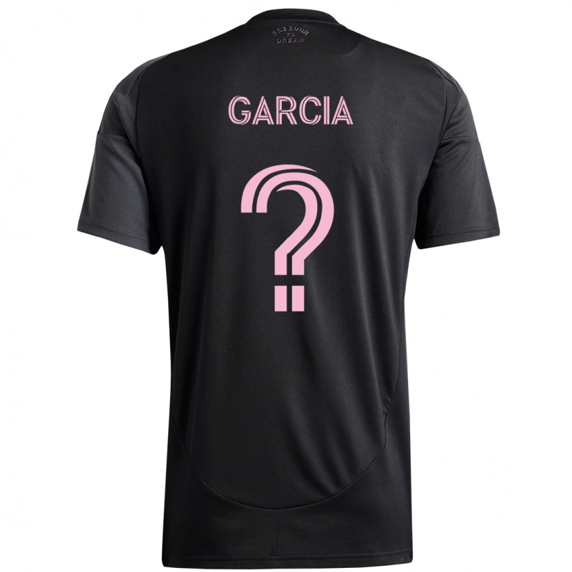 Danxen Femme Maillot Lesther Garcia #0 Rose Noir Tenues Extérieur 2025/26 T-Shirt