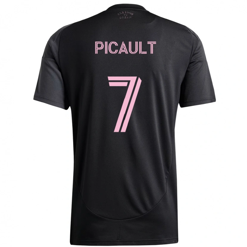 Danxen Femme Maillot Fafà Picault #7 Rose Noir Tenues Extérieur 2025/26 T-Shirt