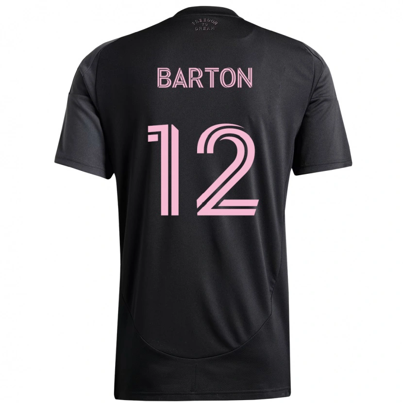 Danxen Femme Maillot Tye Barton #12 Rose Noir Tenues Extérieur 2025/26 T-Shirt