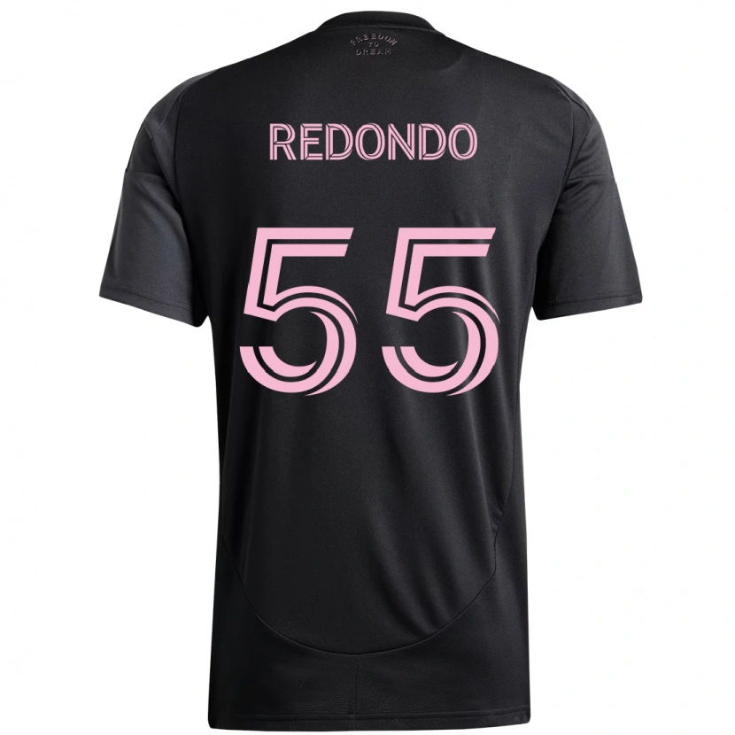 Danxen Femme Maillot Federico Redondo #55 Rose Noir Tenues Extérieur 2025/26 T-Shirt