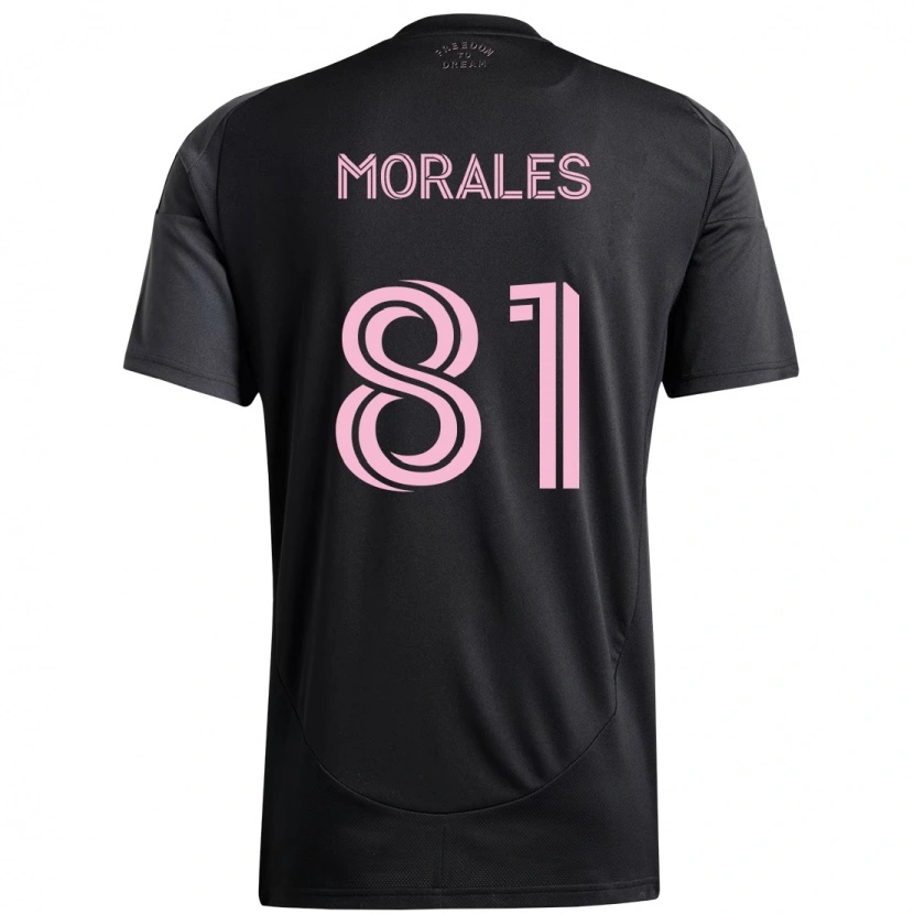 Danxen Femme Maillot Santiago Morales #81 Rose Noir Tenues Extérieur 2025/26 T-Shirt