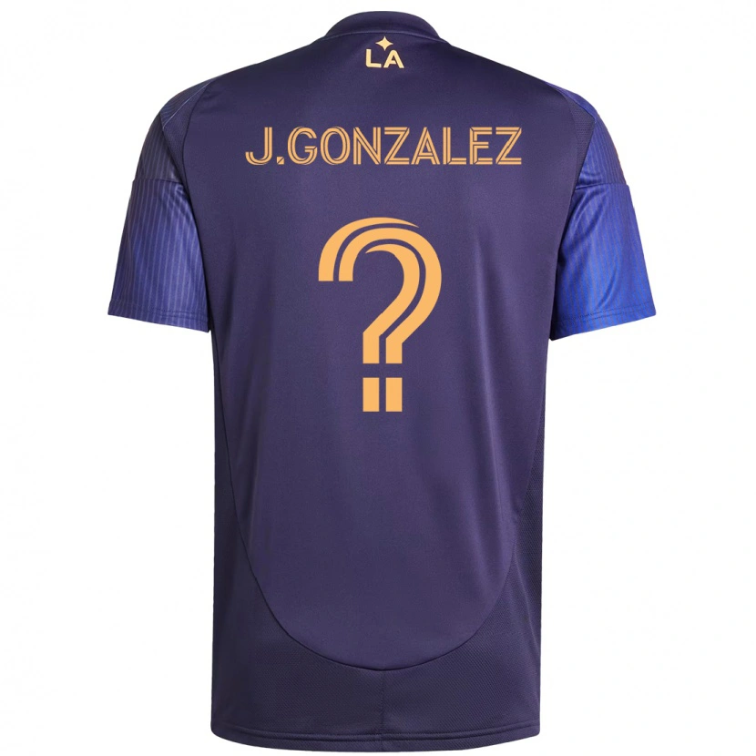 Danxen Femme Maillot Jesse Gonzalez #0 Violet Bleu Tenues Extérieur 2025/26 T-Shirt