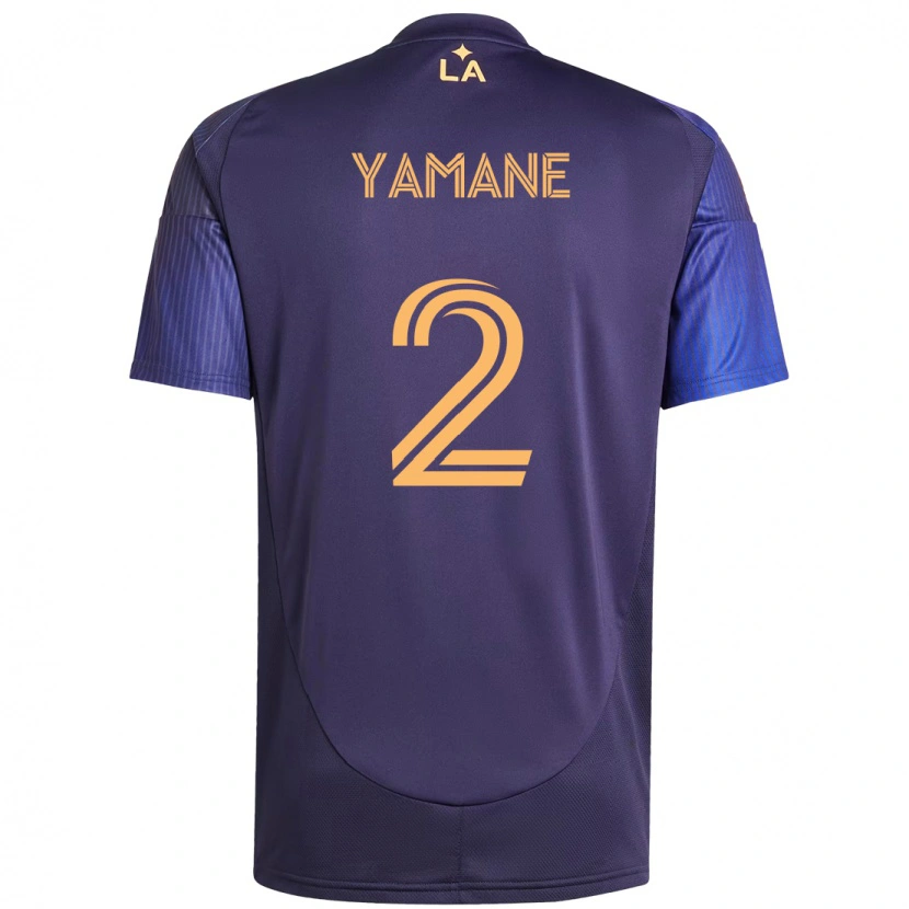 Danxen Femme Maillot Miki Yamane #2 Violet Bleu Tenues Extérieur 2025/26 T-Shirt