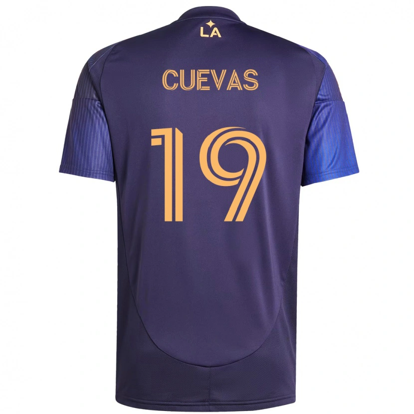Danxen Femme Maillot Mauricio Cuevas #19 Violet Bleu Tenues Extérieur 2025/26 T-Shirt