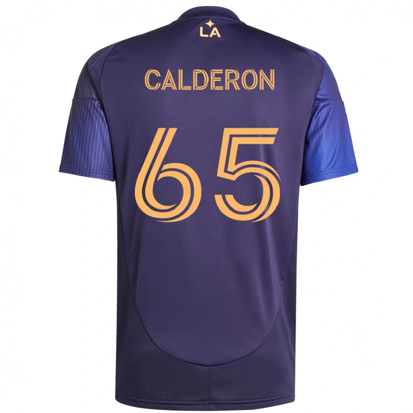 Danxen Femme Maillot Juan Calderón #65 Violet Bleu Tenues Extérieur 2025/26 T-Shirt