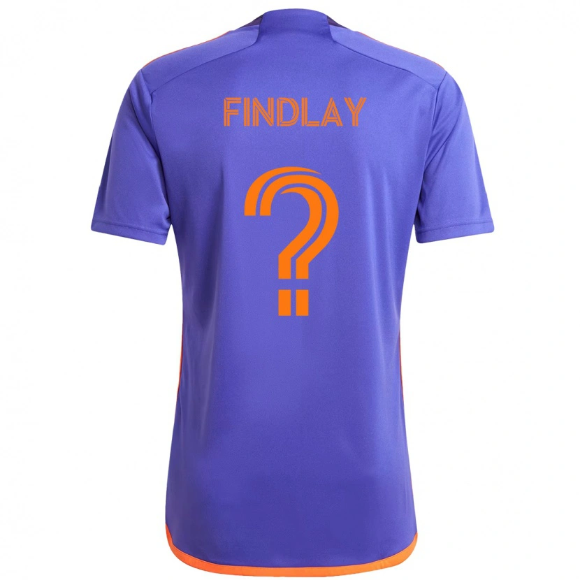 Danxen Femme Maillot Maddox Findlay #0 Violet Orange Tenues Extérieur 2025/26 T-Shirt