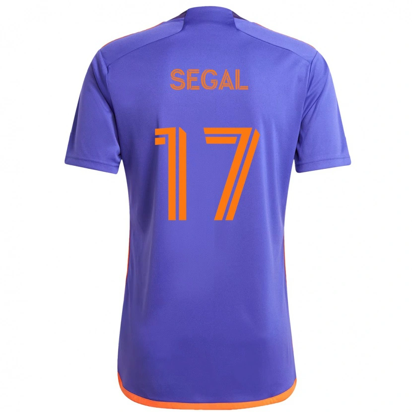 Danxen Femme Maillot Gabriel Segal #17 Orange Blanc Tenues Extérieur 2025/26 T-Shirt