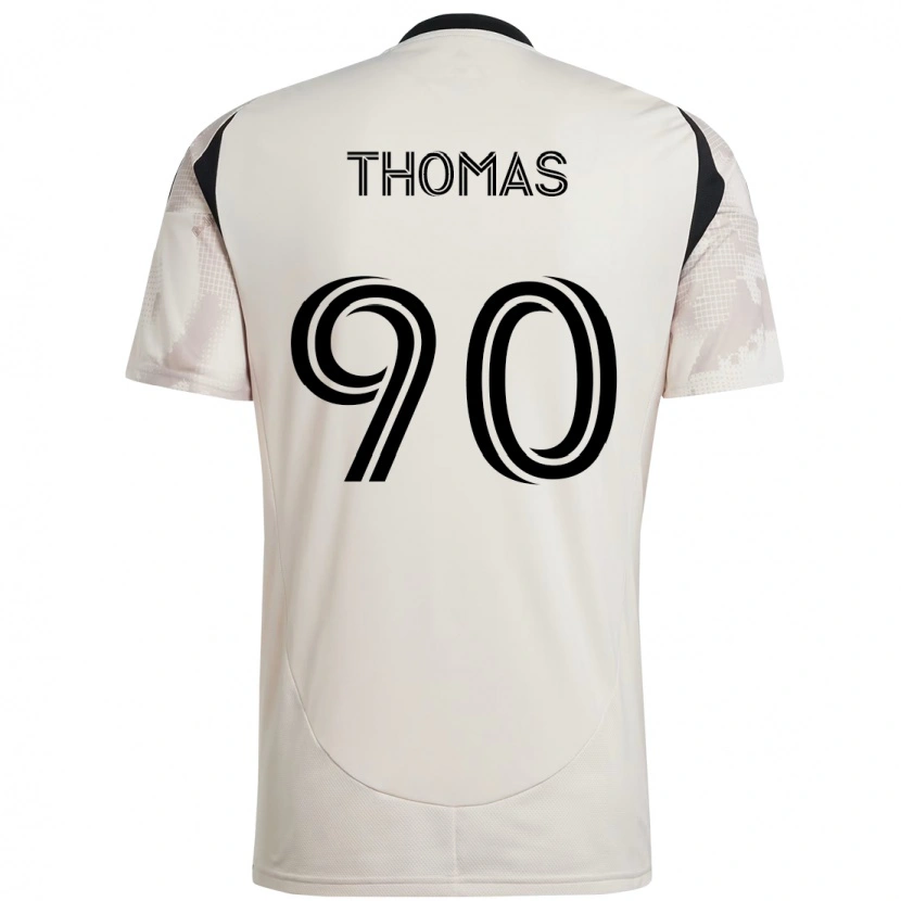 Danxen Femme Maillot Oladayo Thomas #90 Beige Noir Tenues Extérieur 2025/26 T-Shirt