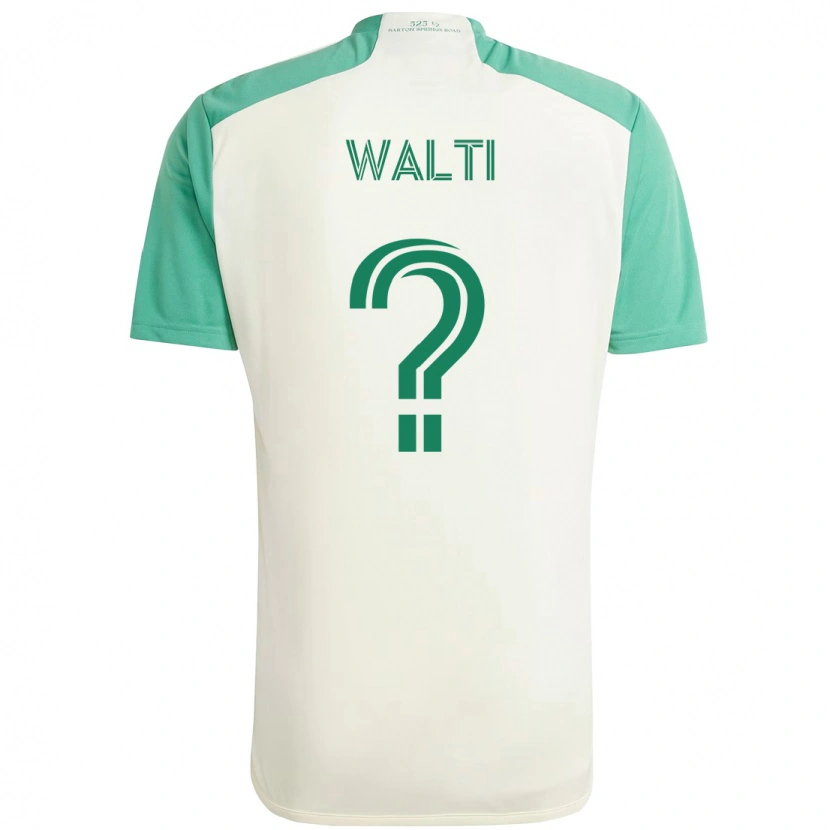 Danxen Femme Maillot Jackson Wälti #0 Blanc Vert Tenues Extérieur 2025/26 T-Shirt