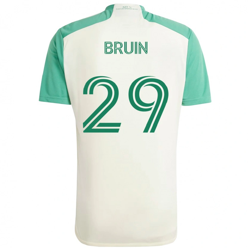 Danxen Femme Maillot Will Bruin #29 Vert Noir Tenues Extérieur 2025/26 T-Shirt