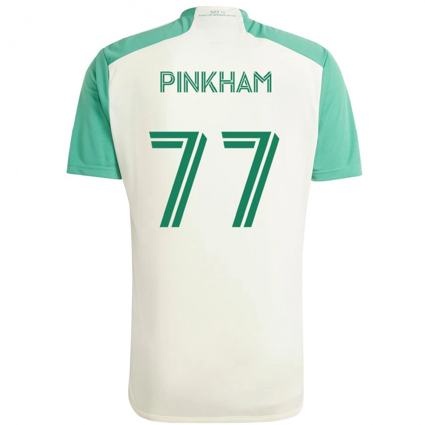 Danxen Femme Maillot Chris Pinkham #77 Vert Noir Tenues Extérieur 2025/26 T-Shirt