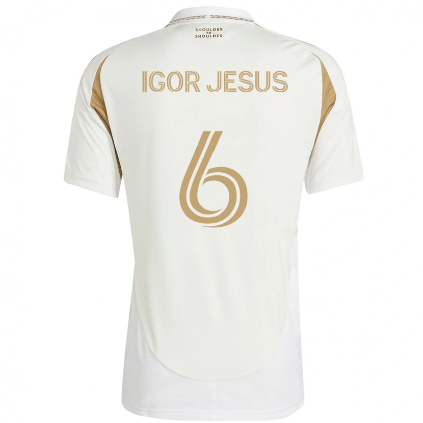 Danxen Femme Maillot Igor Jesus #6 Noir Marron Tenues Extérieur 2025/26 T-Shirt