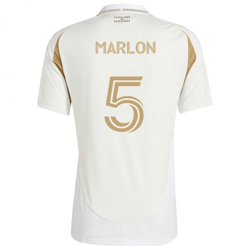 Danxen Femme Maillot Marlon #5 Blanc Marron Tenues Extérieur 2025/26 T-Shirt