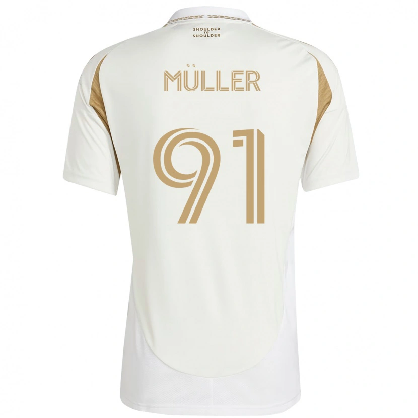 Danxen Femme Maillot Luis Müller #91 Noir Marron Tenues Extérieur 2025/26 T-Shirt