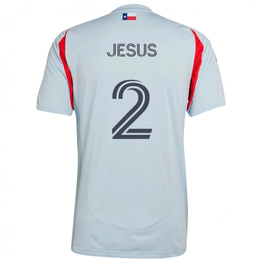 Danxen Femme Maillot Geovane Jesus #2 Rouge Bleu Marine Tenues Extérieur 2025/26 T-Shirt