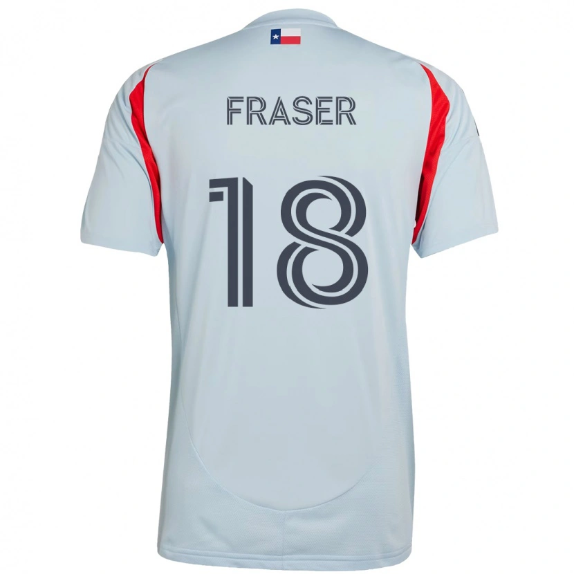 Danxen Femme Maillot Liam Fraser #18 Rouge Bleu Marine Tenues Extérieur 2025/26 T-Shirt