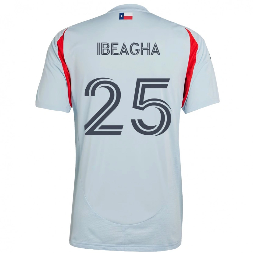 Danxen Femme Maillot Sebastien Ibeagha #25 Rouge Bleu Marine Tenues Extérieur 2025/26 T-Shirt