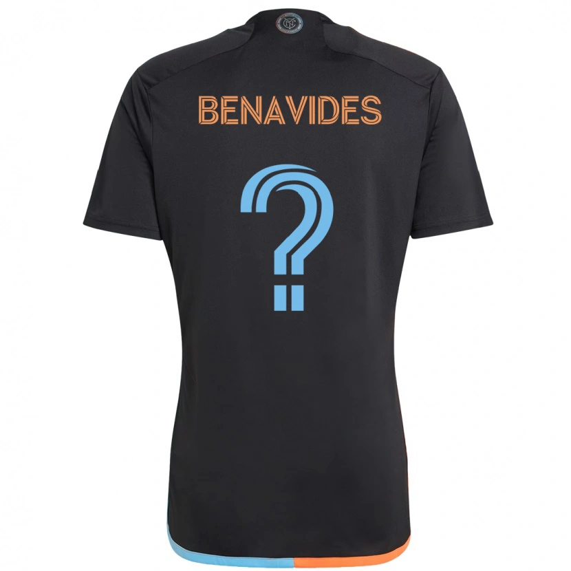 Danxen Femme Maillot Matthew Benavides #0 Noir Bleu Orange Tenues Extérieur 2025/26 T-Shirt