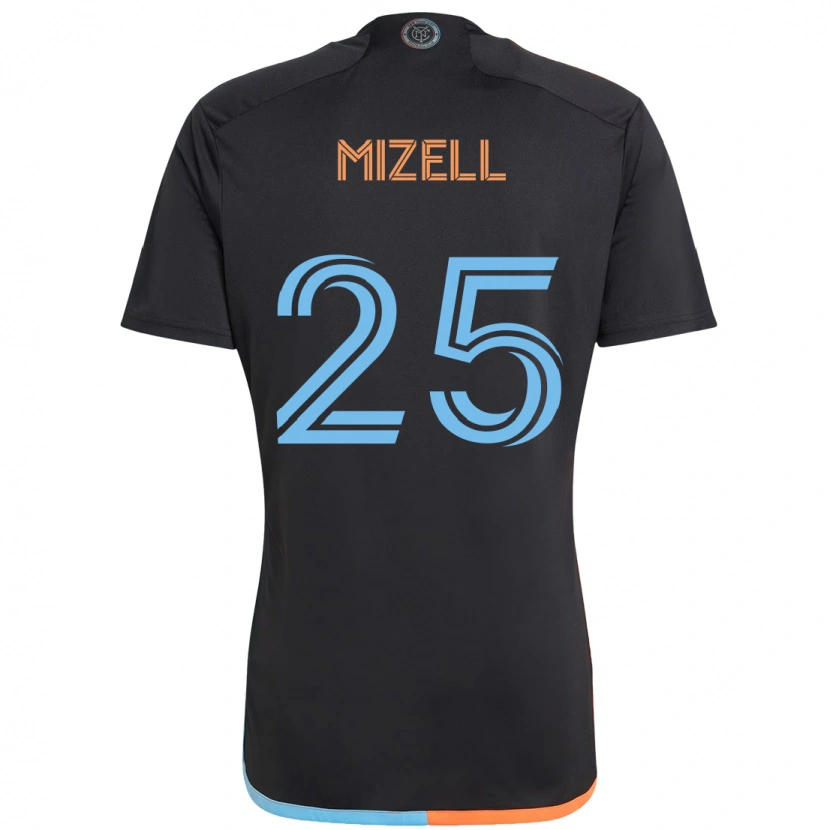 Danxen Femme Maillot Cody Mizell #25 Noir Bleu Orange Tenues Extérieur 2025/26 T-Shirt