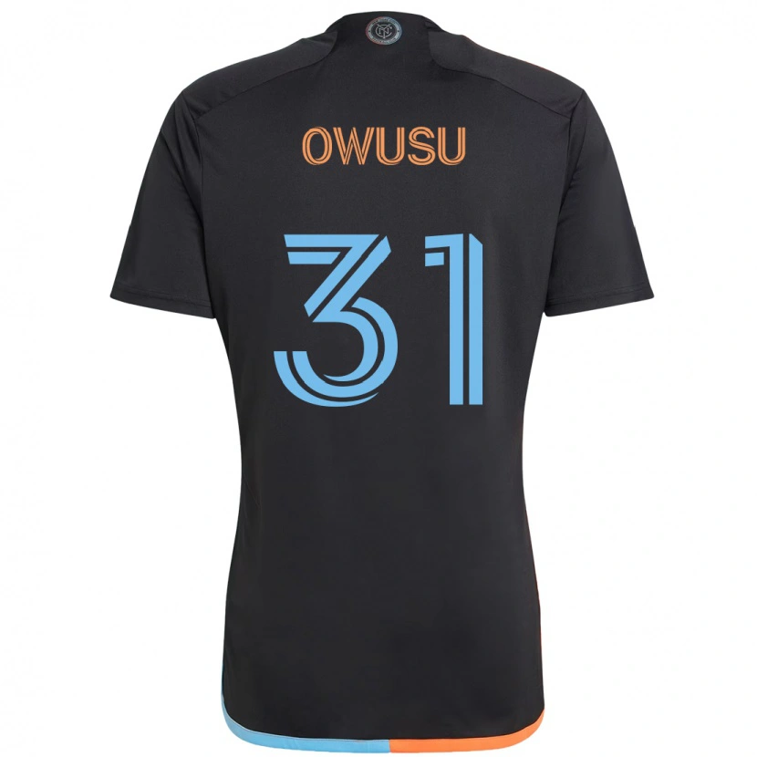 Danxen Femme Maillot Samuel Owusu #31 Noir Bleu Orange Tenues Extérieur 2025/26 T-Shirt