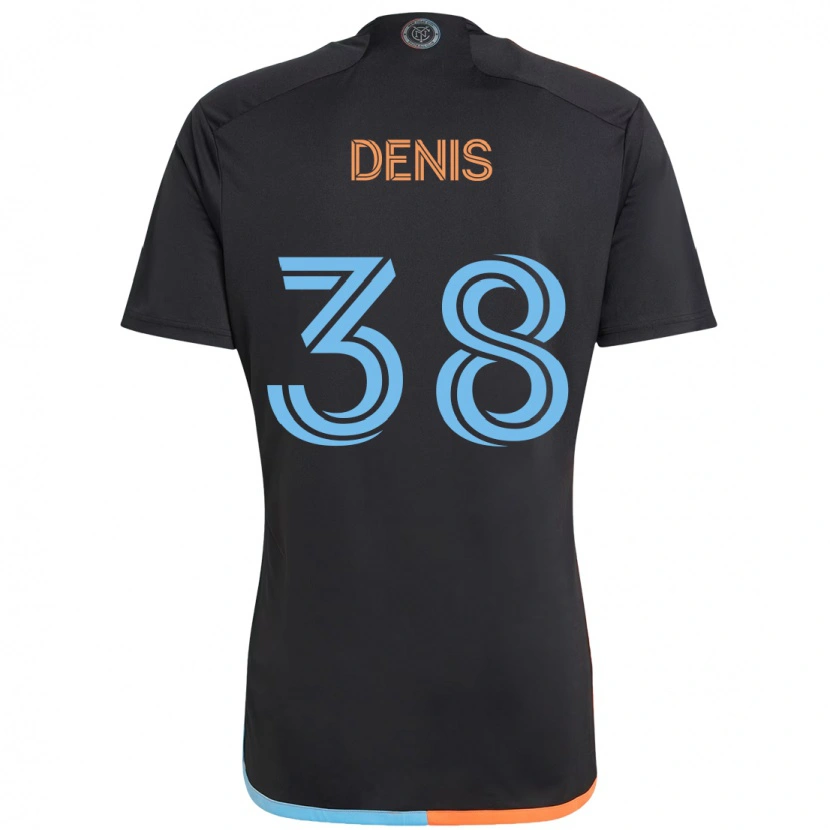Danxen Femme Maillot John Denis #38 Noir Bleu Orange Tenues Extérieur 2025/26 T-Shirt