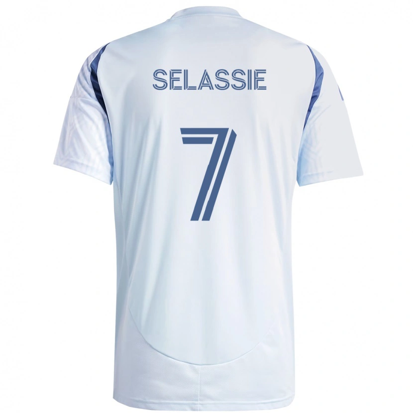 Danxen Femme Maillot Maren Haile-Selassie #7 Bleu Ciel Clair Bleu Tenues Extérieur 2025/26 T-Shirt