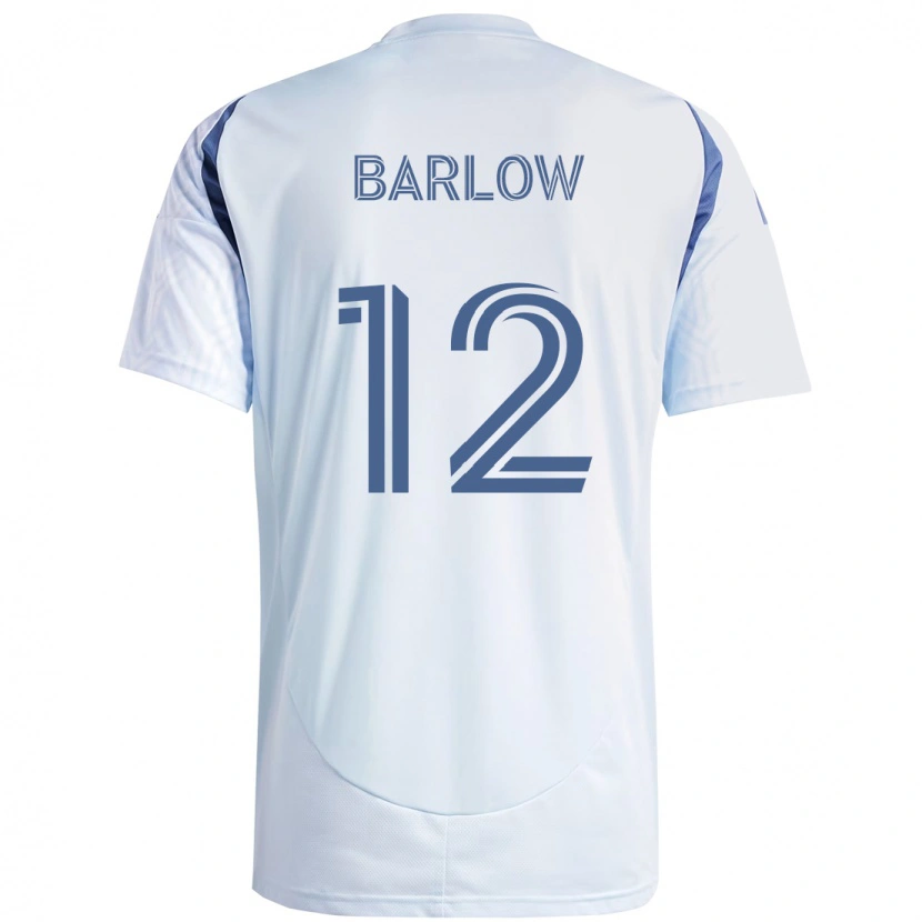 Danxen Femme Maillot Tom Barlow #12 Bleu Ciel Clair Bleu Tenues Extérieur 2025/26 T-Shirt