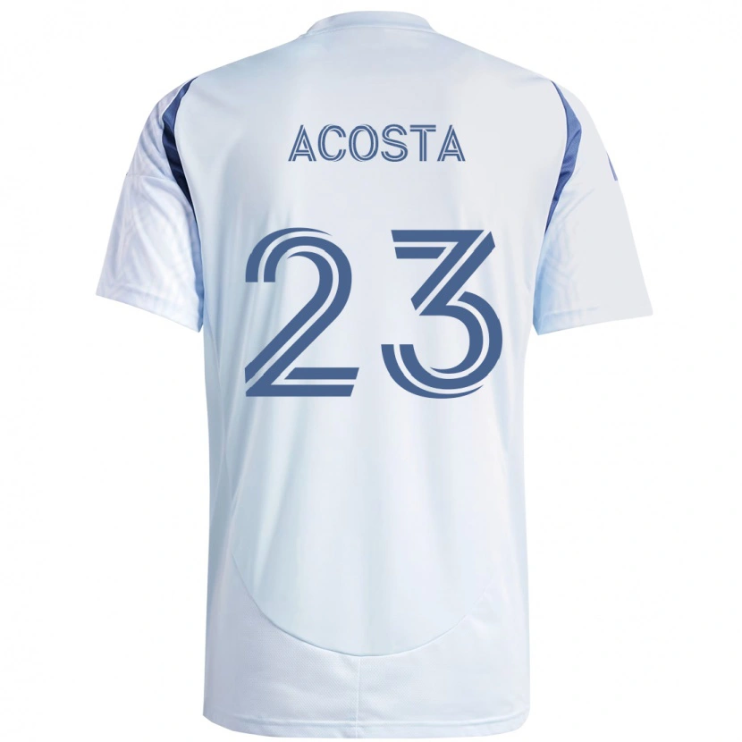 Danxen Femme Maillot Kellyn Acosta #23 Bleu Ciel Clair Bleu Tenues Extérieur 2025/26 T-Shirt