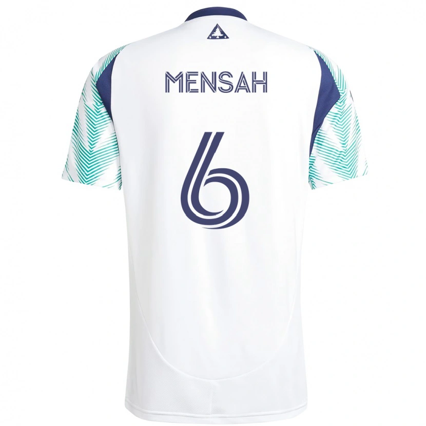 Danxen Femme Maillot Jonathan Mensah #6 Bleu Rouge Tenues Extérieur 2025/26 T-Shirt