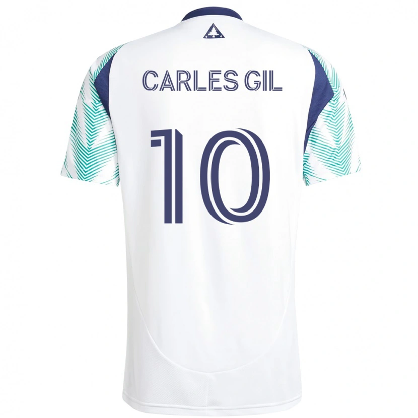 Danxen Femme Maillot Carles Gil #10 Bleu Rouge Tenues Extérieur 2025/26 T-Shirt