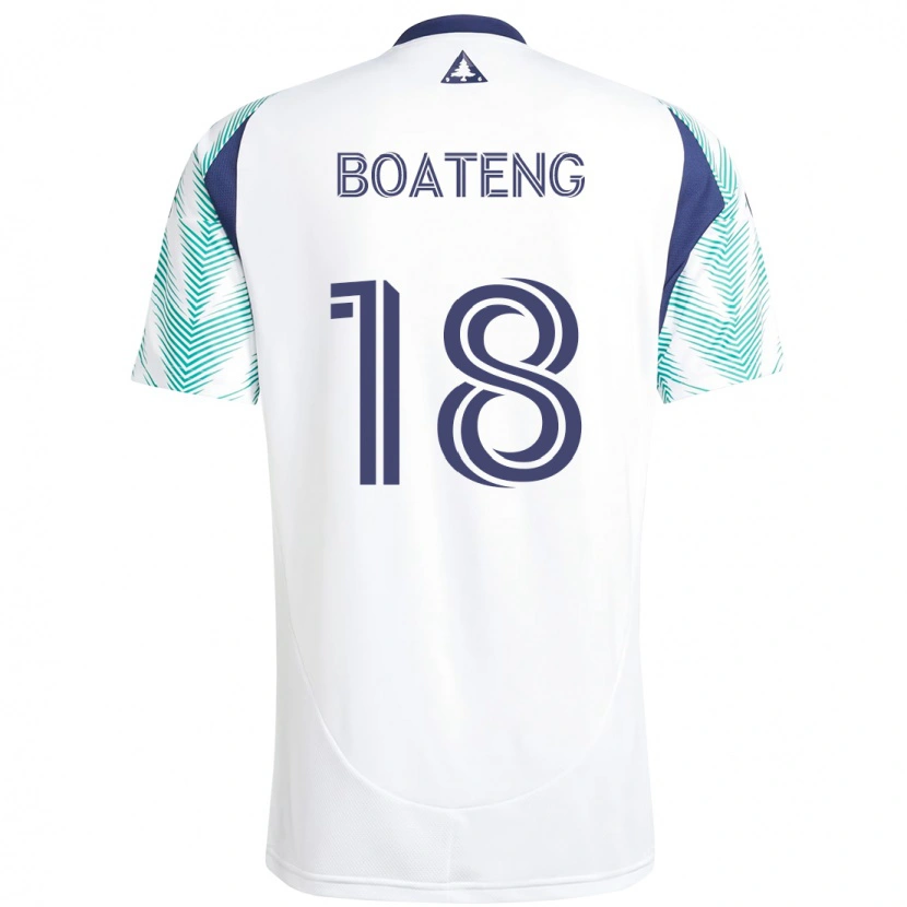 Danxen Femme Maillot Emmanuel Boateng #18 Bleu Rouge Tenues Extérieur 2025/26 T-Shirt