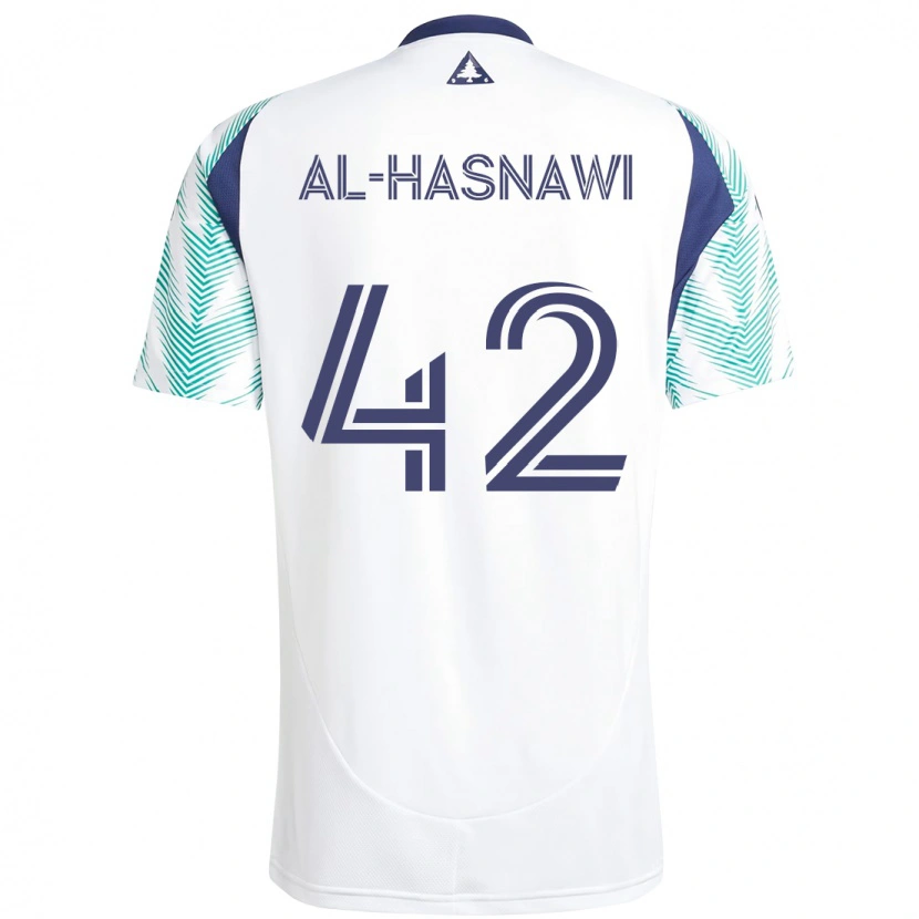 Danxen Femme Maillot Moshtaba Al-Hasnawi #42 Bleu Rouge Tenues Extérieur 2025/26 T-Shirt