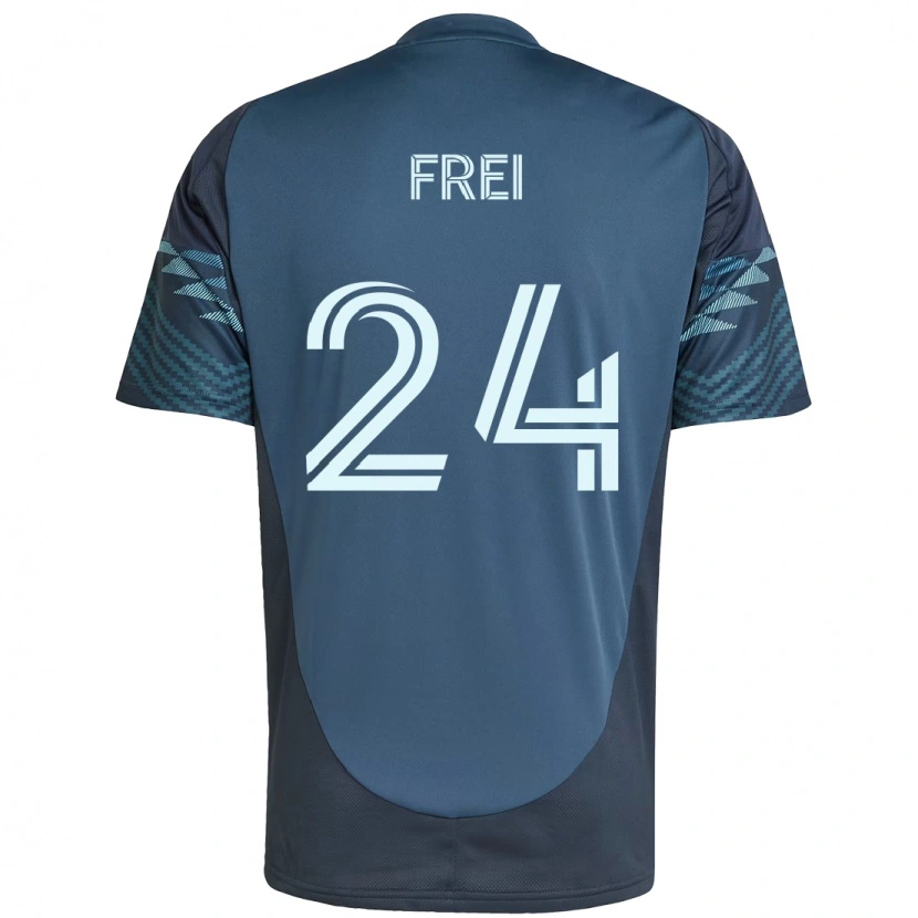 Danxen Femme Maillot Stefan Frei #24 Vert Blanc Tenues Extérieur 2025/26 T-Shirt