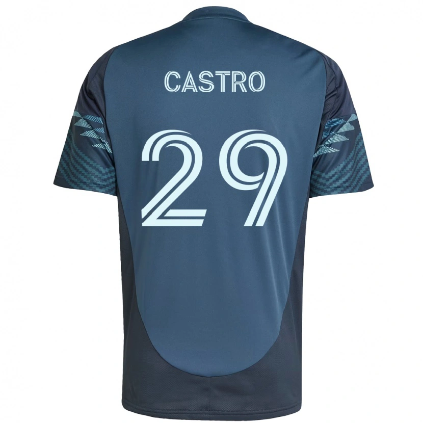 Danxen Femme Maillot Jacob Castro #29 Vert Blanc Tenues Extérieur 2025/26 T-Shirt