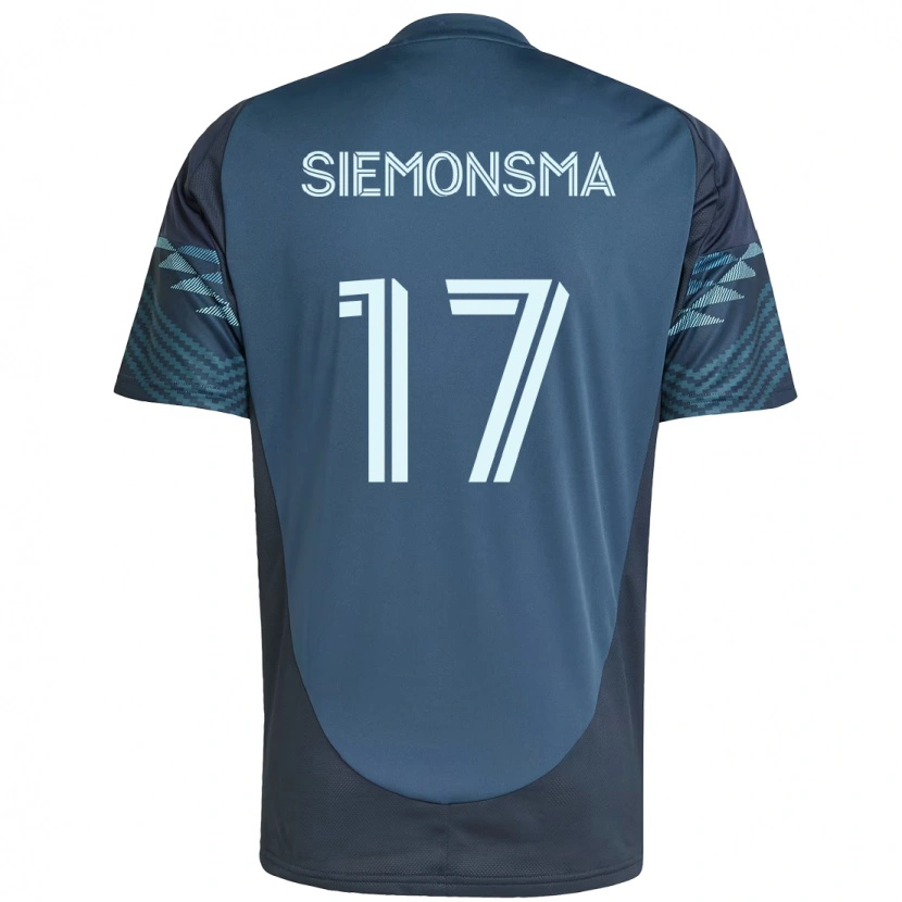Danxen Femme Maillot Sianna Siemonsma #17 Bleu Clair Tenues Extérieur 2025/26 T-Shirt