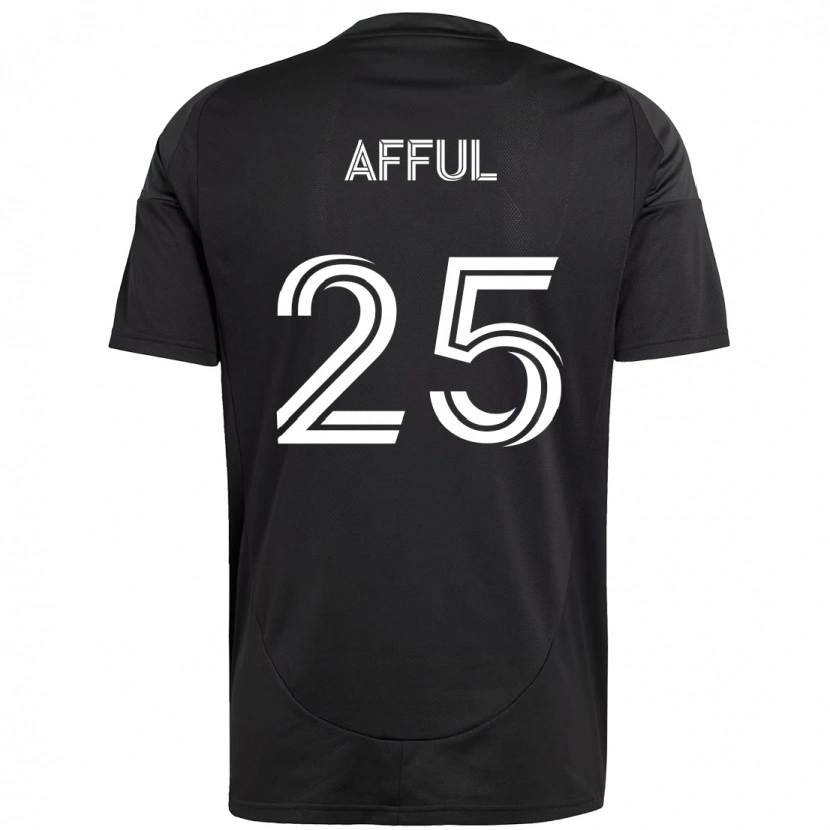 Danxen Femme Maillot Harrison Afful #25 Noir Blanc Tenues Extérieur 2025/26 T-Shirt